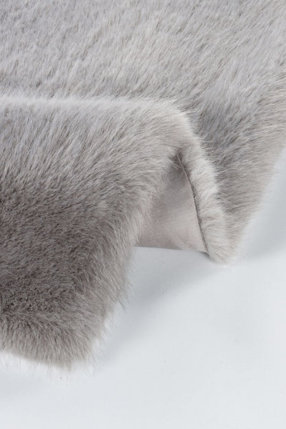 Reiki Gri - Kalın Peluş Halı | Yıkanabilir Süet Tabanlı