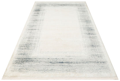 LGS 08 CREAM SILVER XW  - LAGOS XW - Hav Toz Vermez Eskitme Desenli Modern Makine Halısı