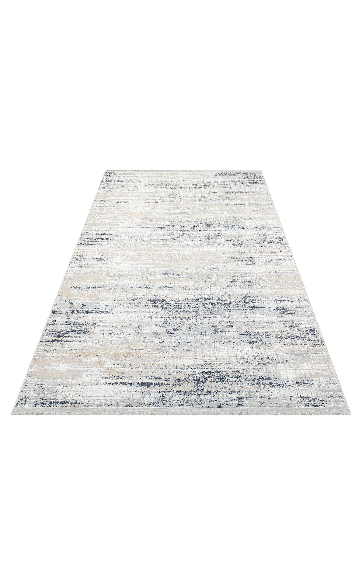 MDN 05 CREAM BLUE  - MODENA - Şık ve Modern Sıkı Dokuma Hav Toz Vermez Makine Halısı