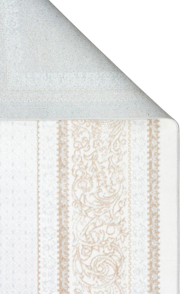 ST 102 BEIGE XW  - SATEEN - Hav Toz Vermez Yıkanabilir Kaymaz İnce Dokuma Modern Halı 
