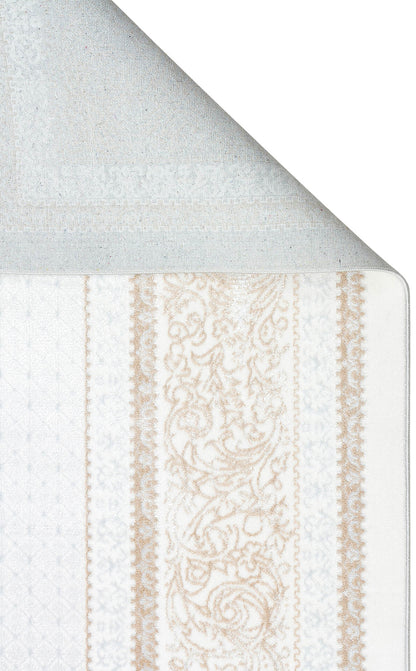 ST 102 BEIGE XW  - SATEEN - Hav Toz Vermez Yıkanabilir Kaymaz İnce Dokuma Modern Halı 