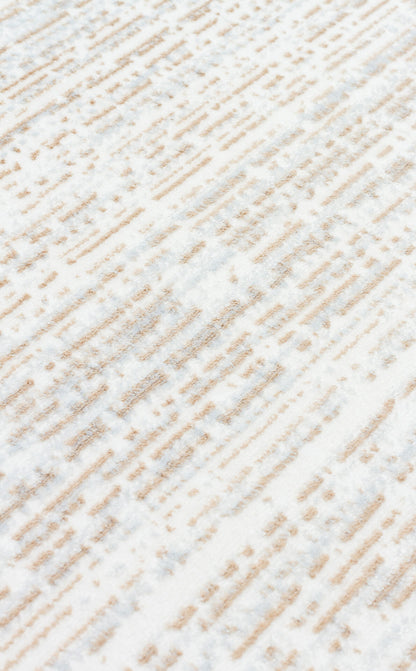 ST 101 BEIGE XW  - SATEEN - Hav Toz Vermez Yıkanabilir Kaymaz İnce Dokuma Modern Halı 