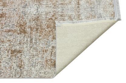 Riena 1112 Vizon - Akrilik Polyester Halı | Kaymaz Tabanlı Dekoratif Halı