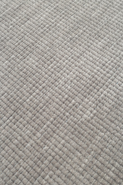 Liza LIZ 01 Gri Q - Düz Pamuk Dokulu Kilim Kaymaz Tabanlı, Yıkanabilir, Uzun Ömürlü Kilim