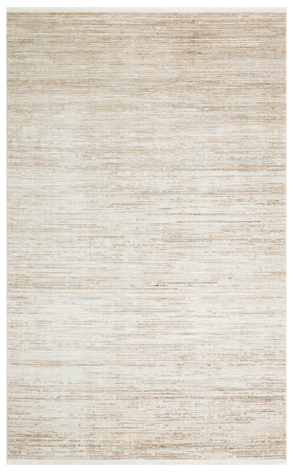 Padona PDN 03 Bej - Extra Yumuşak Dokulu Sık Dokuma Modern Eskitme Desenli Halı