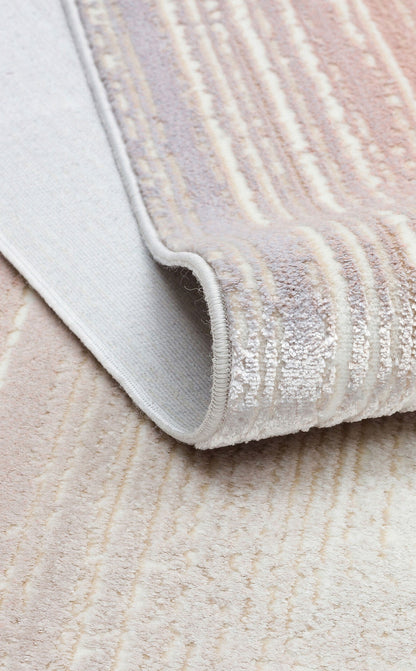 ST 105 POWDER  - SATEEN - Yıkanabilir Kaymaz Tabanlı Hav Vermez Sık Dokuma Modern Halı