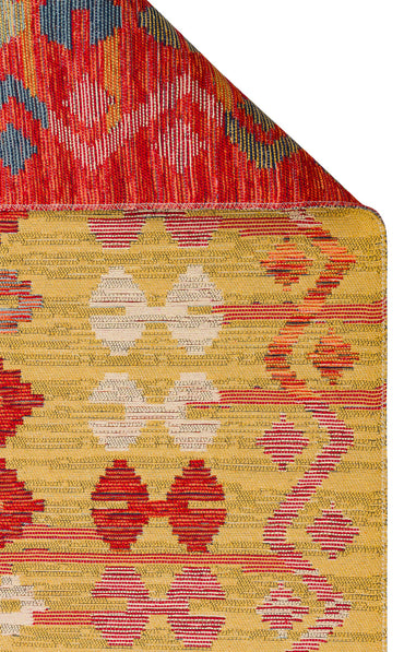 Nomad NMD 03 Kırmızı - Çift Taraflı Yıkanabilir Kilim | Otantik Kilim