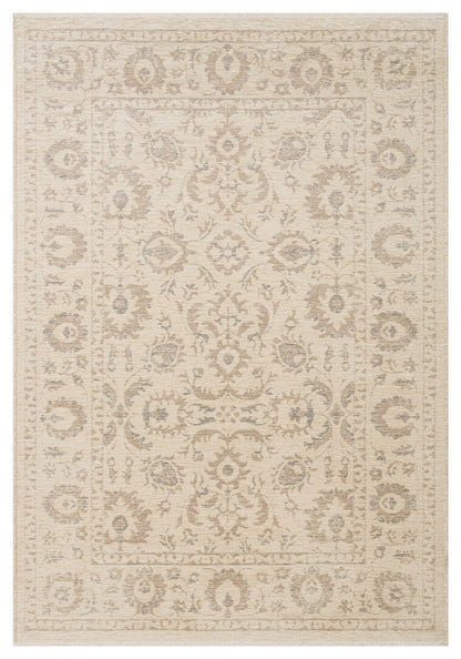 Liza LIZ 03 Bej XW- Düz Pamuk Dokulu Kilim Kaymaz Tabanlı, Yıkanabilir, Uzun Ömürlü Kilim