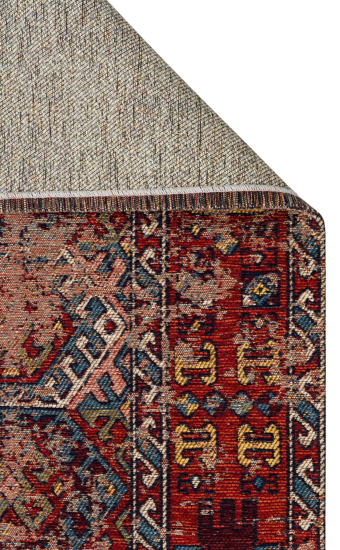 Anadolu Kilim AND 03 MULTY - Yıkanabilir Kaymaz Kilim | Anadolu Desen Kilim