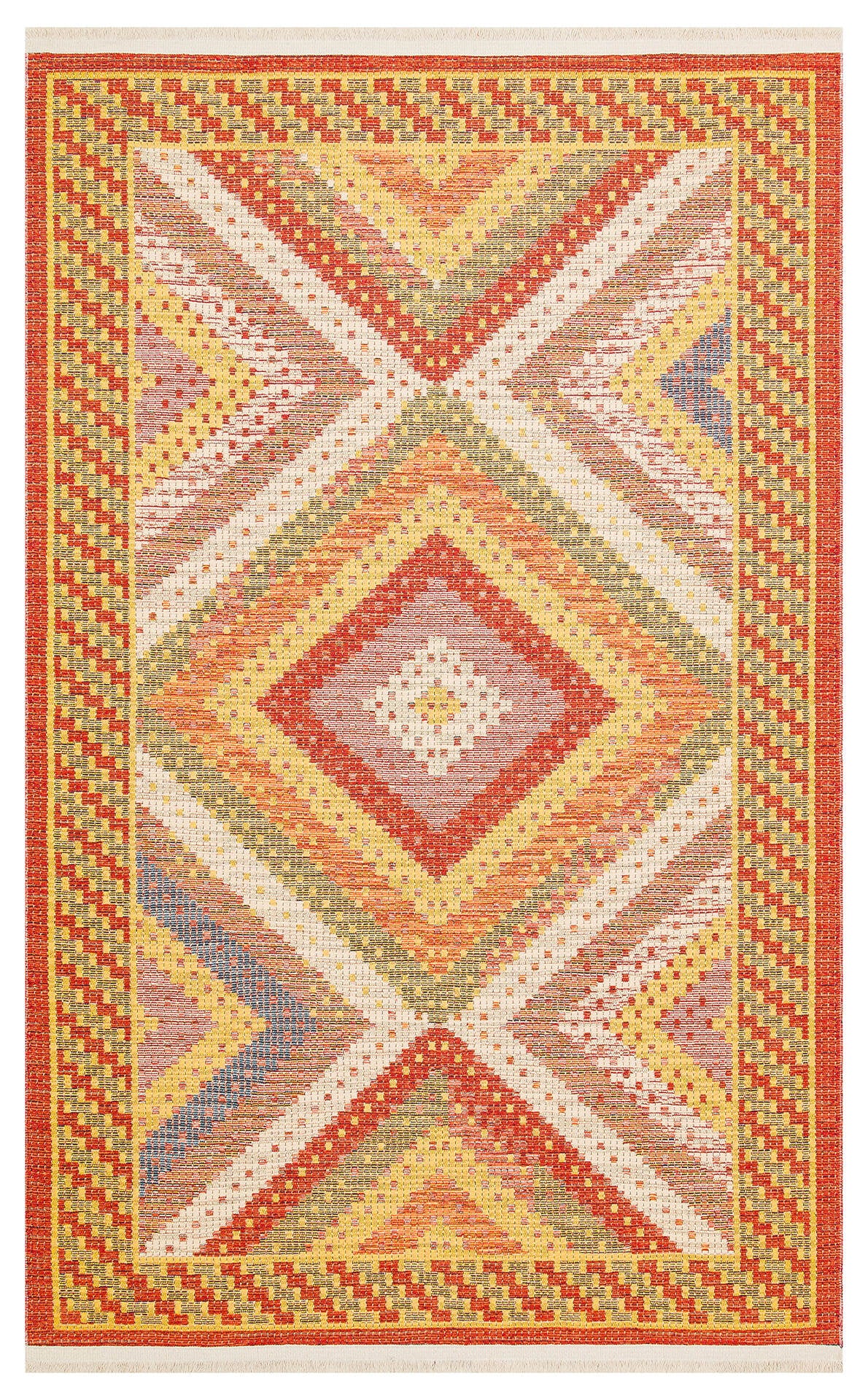 Nomad NMD 10 Kırmızı - Çift Taraflı Yıkanabilir Kilim | Otantik Kilim