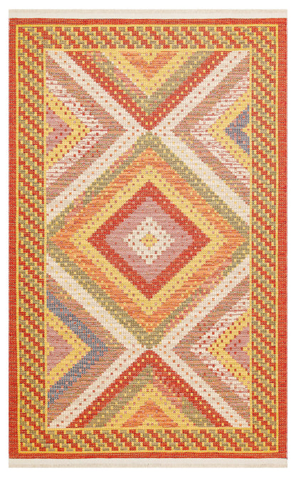 Nomad NMD 10 Kırmızı - Çift Taraflı Yıkanabilir Kilim | Otantik Kilim