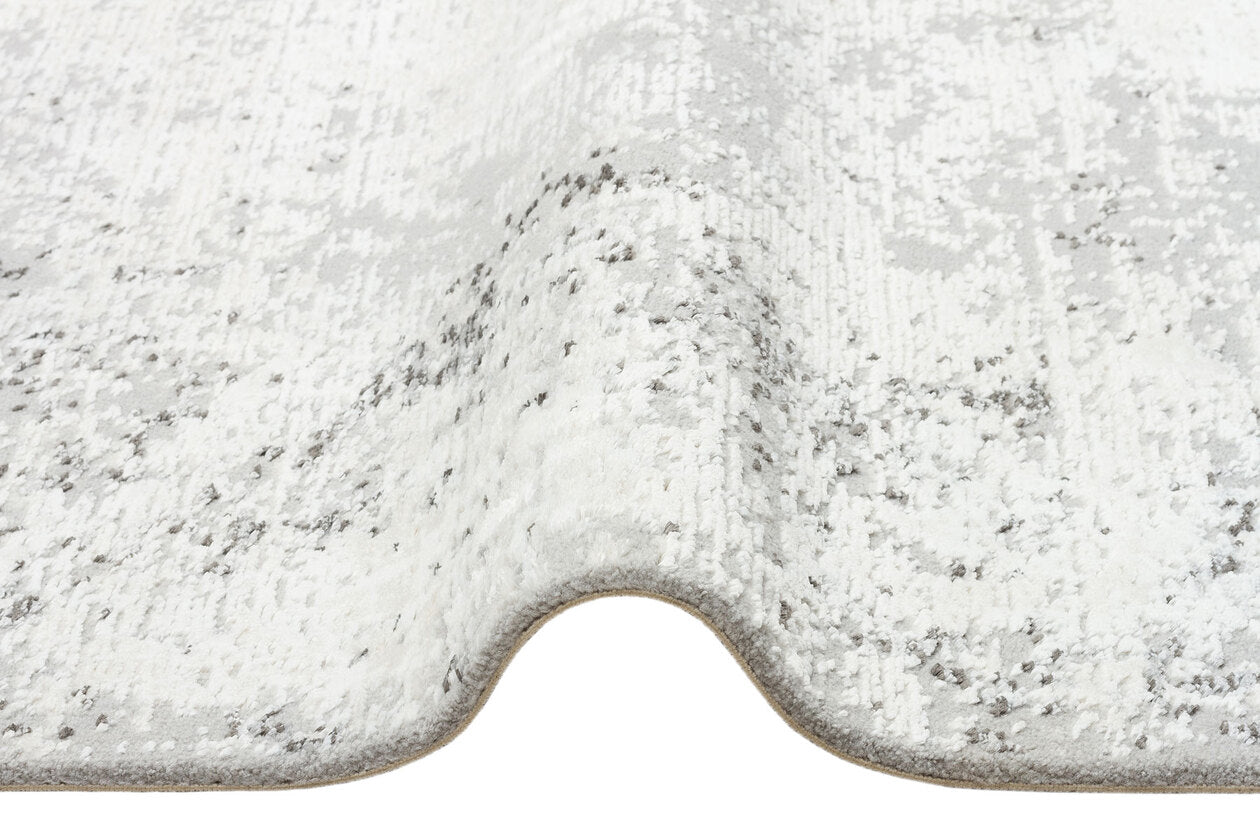 LGS 05 CREAM GREY XW  - LAGOS XW - Hav Toz Vermez Eskitme Desenli Modern Makine Halısı