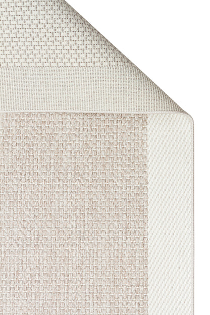 Mono MNO 05 Bej Krem - Yıkanabilir Kaymaz Kilim Halı