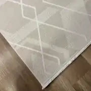Arya 1127 Krem  Serisi Modern Tasarım Yıkanabilir Halı