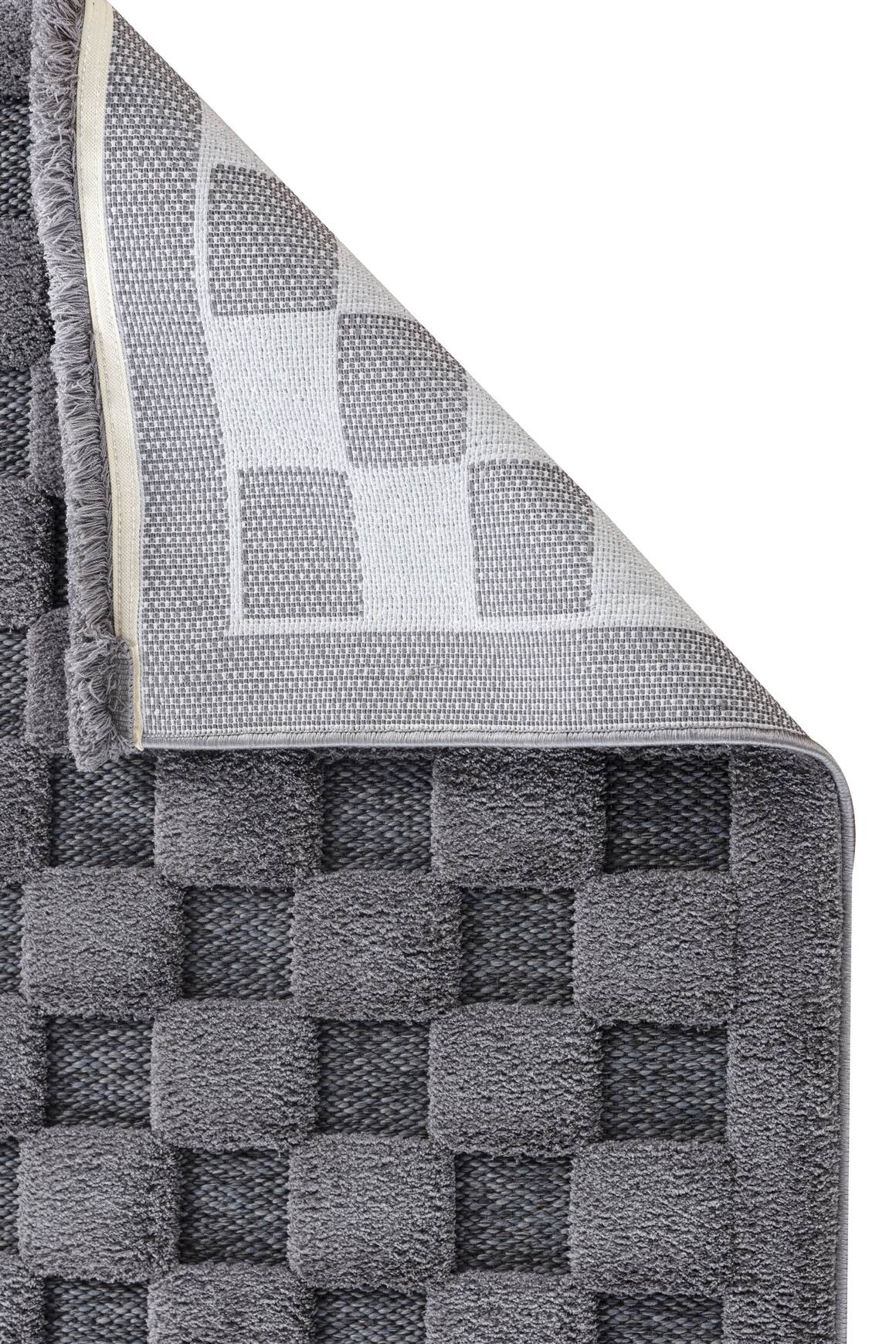 Orion 4214 Antrasit - Dokuma Halı | Flat Cut Desenli Salon Halısı