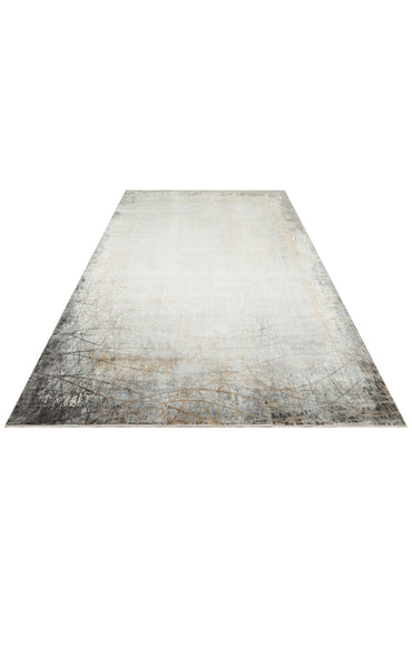MHL 09 GREY GOLD  - MAHAL - Klasik Desenli Yüksek Kalite Sık Dokuma Salon Halısı