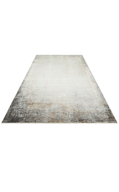 MHL 09 GREY GOLD  - MAHAL - Klasik Desenli Yüksek Kalite Sık Dokuma Salon Halısı