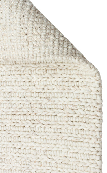 JD 07 L.BEIGE  - JADE - Naturel Kazak Örgü Desenli El Dokuma Örgü Halı