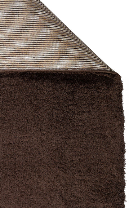 1006 BROWN  - COMFORT - Kolay Kullanımlı Hav Toz Vermez Yumuşak Dokulu Modern Pofuduk Shaggy Halı