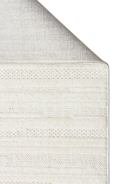 JOY 01 WHITE  - JOY - Hav Toz Vermeyen Yumuşak dokulu Modern Makine Halısı