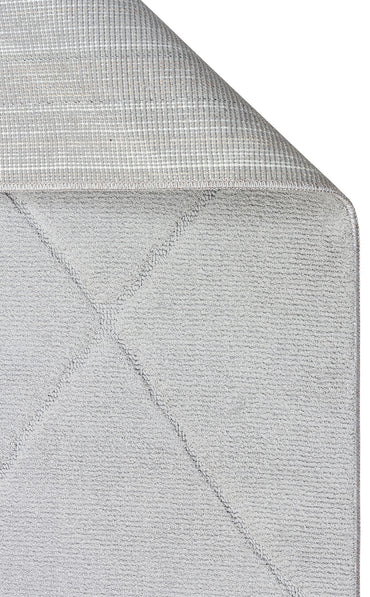 MSR 03 GREY  - MISSORI - Hav Toz Vermez Sade Desenli Yumuşak Dokulu Modern Makine Halısı