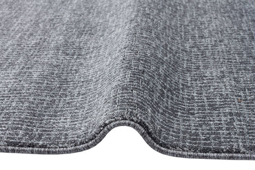 LT 01 DARK GREY  - LOTTO - Hav Toz Vermez Modern Sade Desenli Makine Halısı