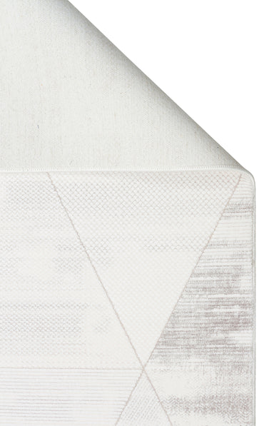 LKY 03 CREAM GREY  - LYKIA - Sade ve Modern Akrilik Makine Halısı