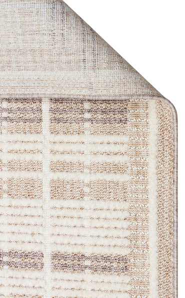 JOY 04 BEIGE GREY  - JOY - Hav Toz Vermeyen Yumuşak dokulu Modern Makine Halısı