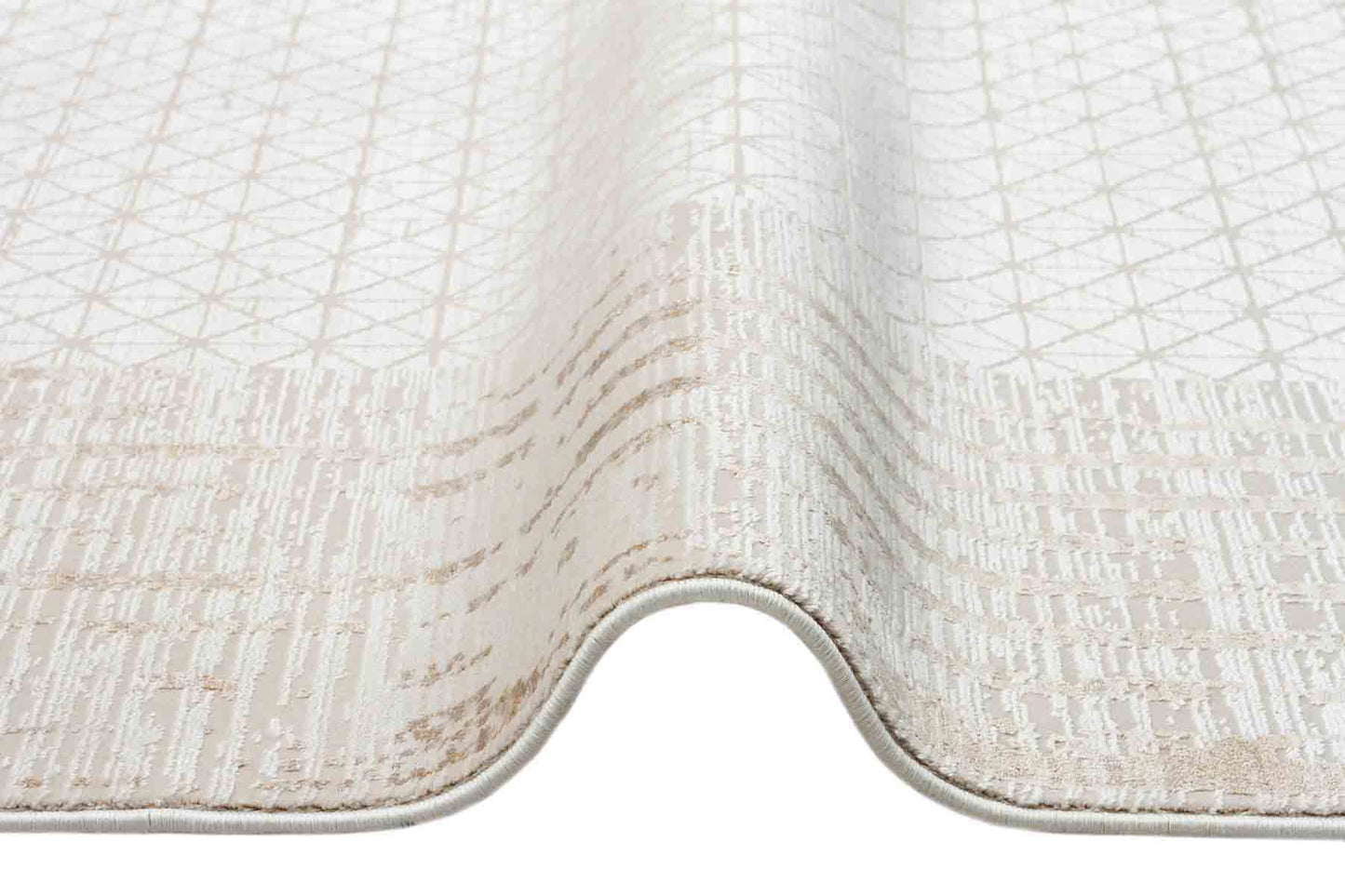 MHL 01 CREAM GOLD  - MAHAL - Art Deco Desenli Yüksek Kalite Sık Dokuma Salon Halısı