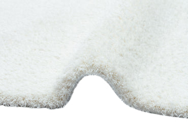 1006 WHITE  - COMFORT - Kolay Kullanımlı Hav Toz Vermez Yumuşak Dokulu Modern Pofuduk Shaggy Halı