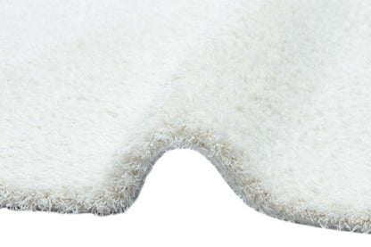 1006 WHITE  - COMFORT - Kolay Kullanımlı Hav Toz Vermez Yumuşak Dokulu Modern Pofuduk Shaggy Halı