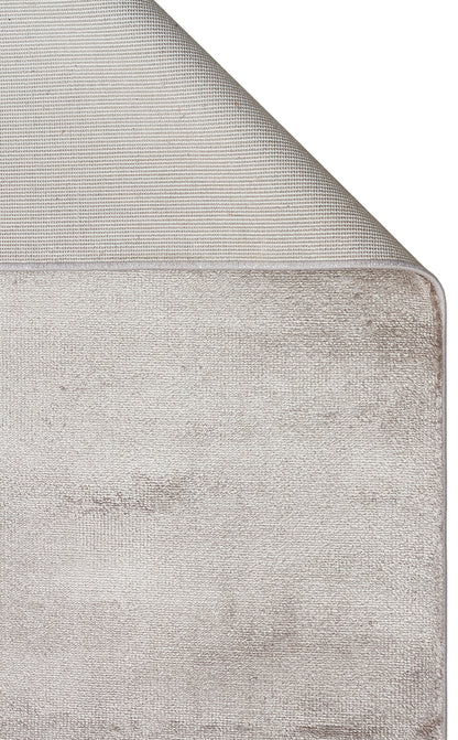 VT PLAIN SILVER  - VELVET - Düz Renk El Emeği ile Özel Tezgahlarda Üretilen Viskon Uşak Halısı