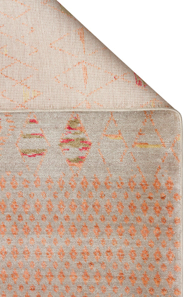 ZR 15 BEIGE AUTUMN  - Otantik Desenli El Emeği ile Özel Tezgahlarda Üretilen Modern Uşak Halısı