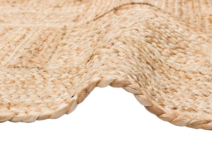 ECH 06 NATURAL XW  - ECHO - El Dokuma Naturel Jüt Hasır Halı