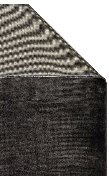 VT PLAIN CHARCOAL  - VELVET - Düz Renk El Emeği ile Özel Tezgahlarda Üretilen Viskon Uşak Halısı
