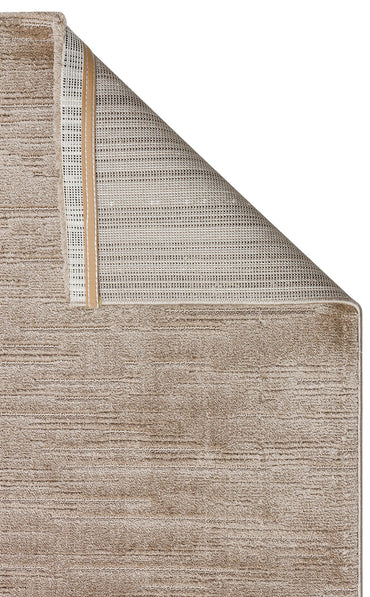 MSR 05 BEIGE  - MISSORI - Hav Toz Vermez Sade Desenli Yumuşak Dokulu Modern Makine Halısı