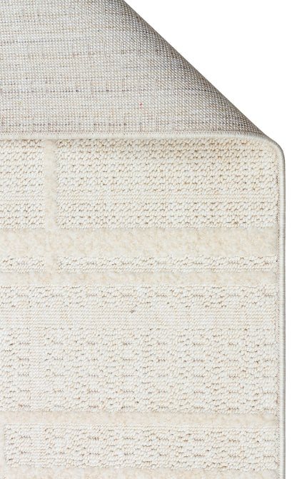 JOY 03 WHITE  - JOY - Hav Toz Vermeyen Yumuşak dokulu Modern Makine Halısı