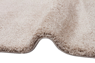 1006 BEIGE  - COMFORT - Kolay Kullanımlı Hav Toz Vermez Yumuşak Dokulu Modern Pofuduk Shaggy Halı
