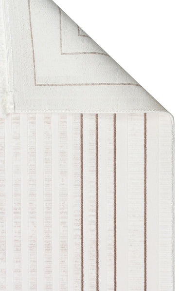 LKY 04 CREAM VIZON  - LYKIA - Sade ve Modern Akrilik Makine Halısı