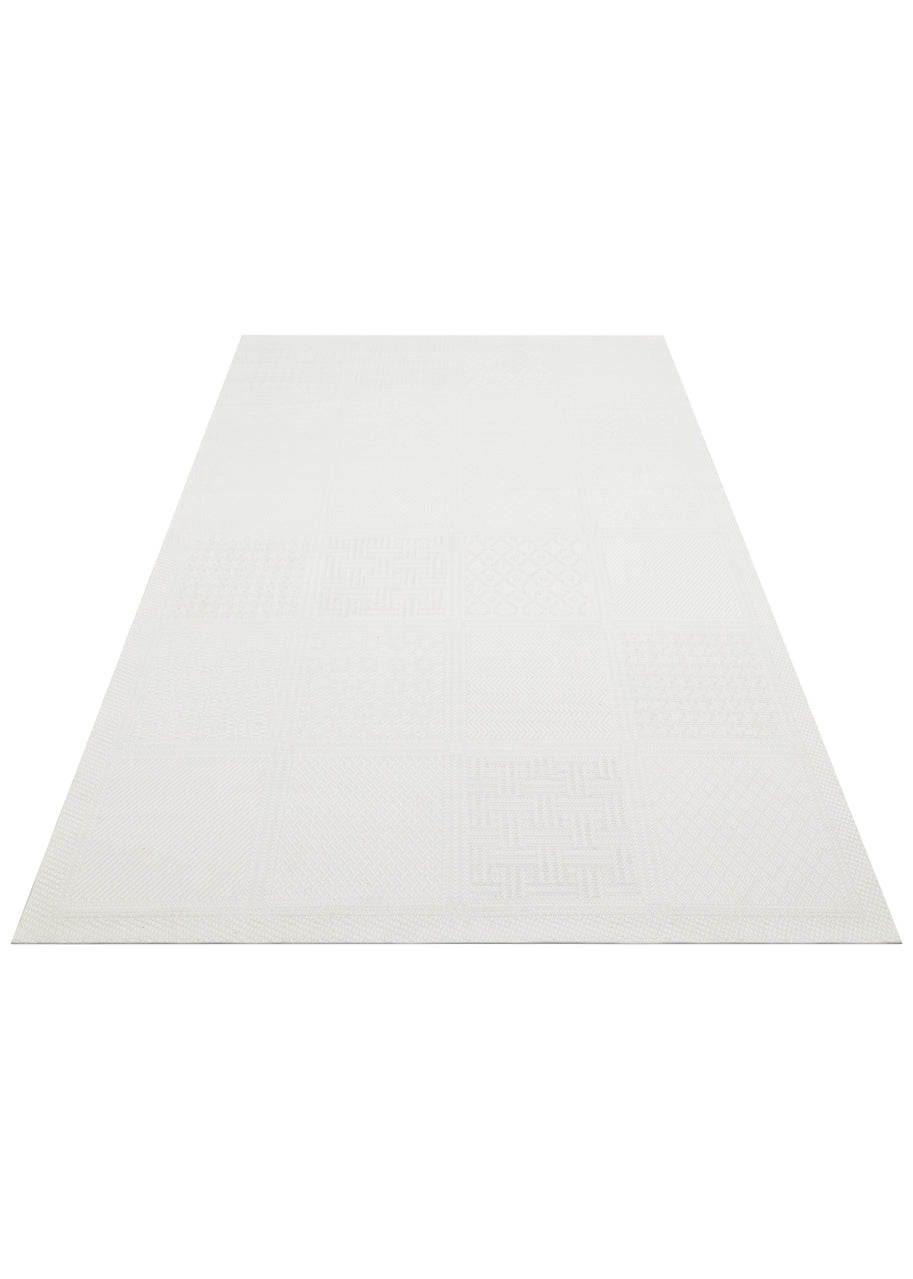 Mono MNO LUX 02 Beyaz -Yıkanabilir Kaymaz Kilim Halı