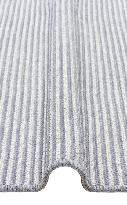 Ada Plain Gri - Yıkanabilir Kaymaz Hav Yapmaz Modern Düz Dokuma Kilim