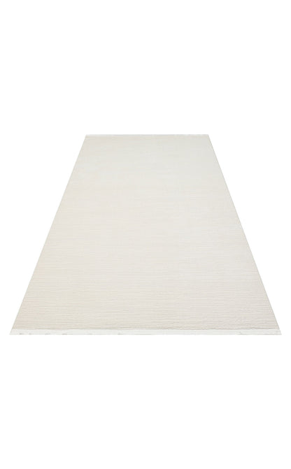 Lagos XW LGS 19 Krem  - Yıkanabilir Hav Vermez Modern Desenli Halı 