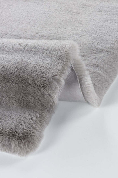 Palma Gri - Yıkanabilir Peluş Halı | Kaymaz Süet Taban Halı