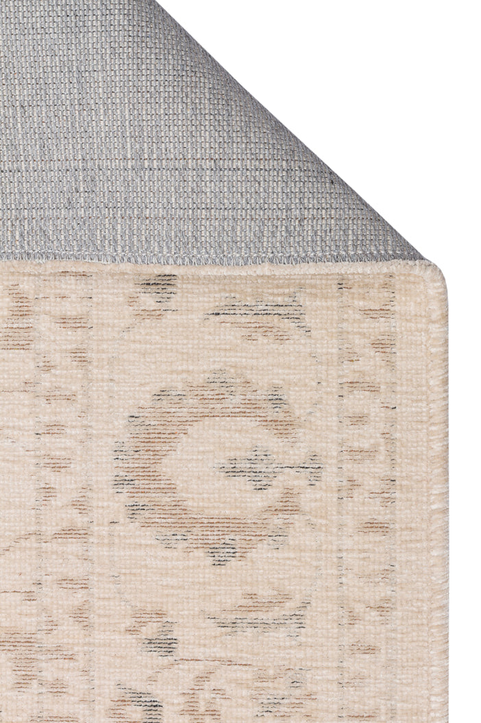 Liza LIZ 03 Bej XW- Düz Pamuk Dokulu Kilim Kaymaz Tabanlı, Yıkanabilir, Uzun Ömürlü Kilim