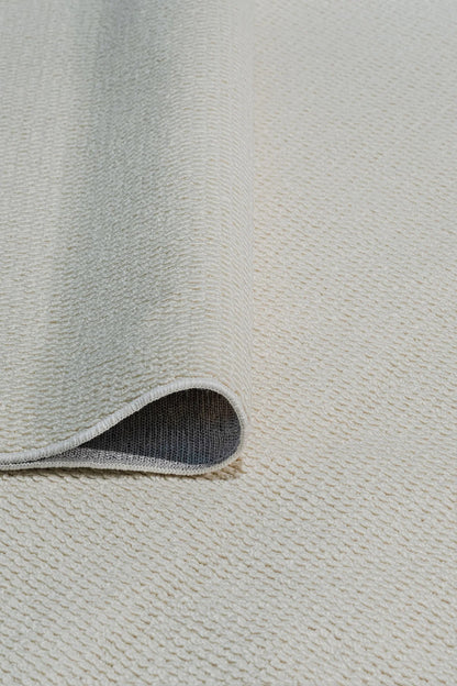 Bukle Sisal 2321 BS Krem Modern Minimal Yıkanabilir İnce Dokuma Halı Kolay Temizlenir