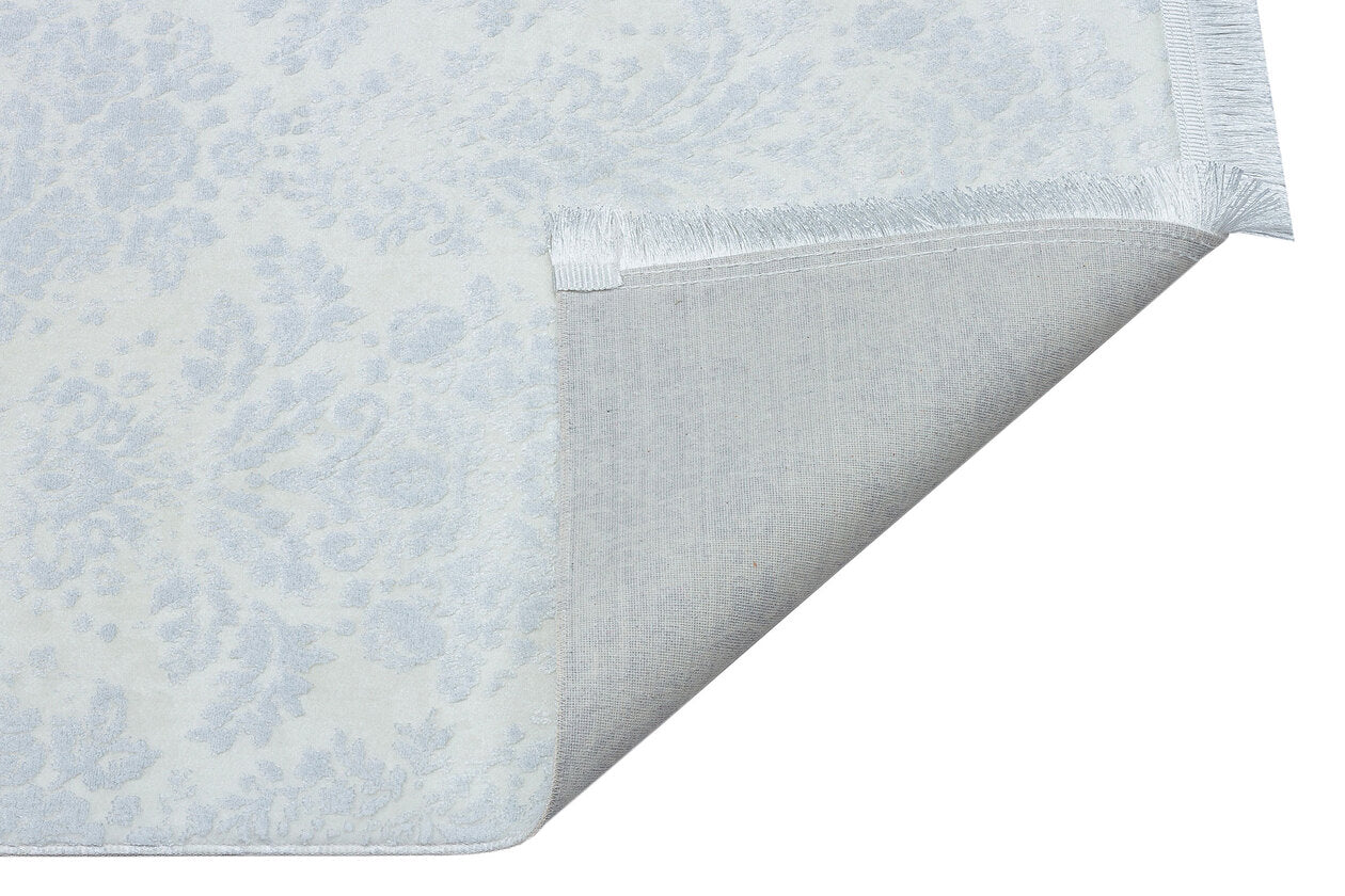 ST 06 WHITE XW  - SATEEN - Hav Toz Vermez Yıkanabilir Kaymaz İnce Dokuma Modern Halı 