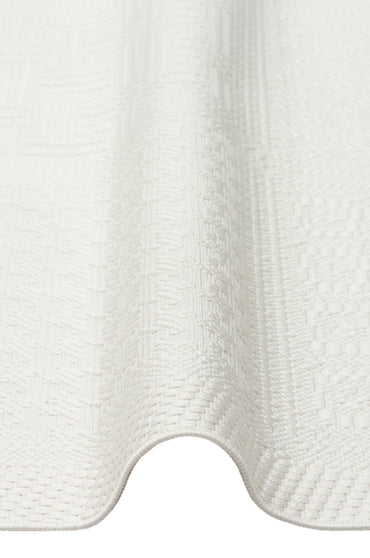 Mono MNO LUX 02 Beyaz -Yıkanabilir Kaymaz Kilim Halı