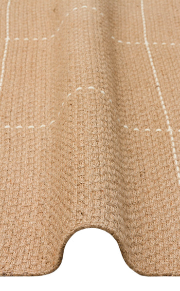 DLH 01 WHITE  - DELHİ - Jüt ve Pamuk ile Üretilen Çift Taraflı Modern Kilim