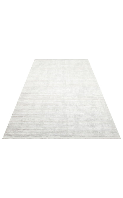ST 107 LIGHT GREY  - SATEEN - Yıkanabilir Kaymaz Tabanlı Hav Vermez Sık Dokuma Modern Halı