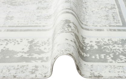 ST 17 SILVER XW  - SATEEN - Hav Toz Vermez Yıkanabilir Kaymaz İnce Dokuma Modern Halı 